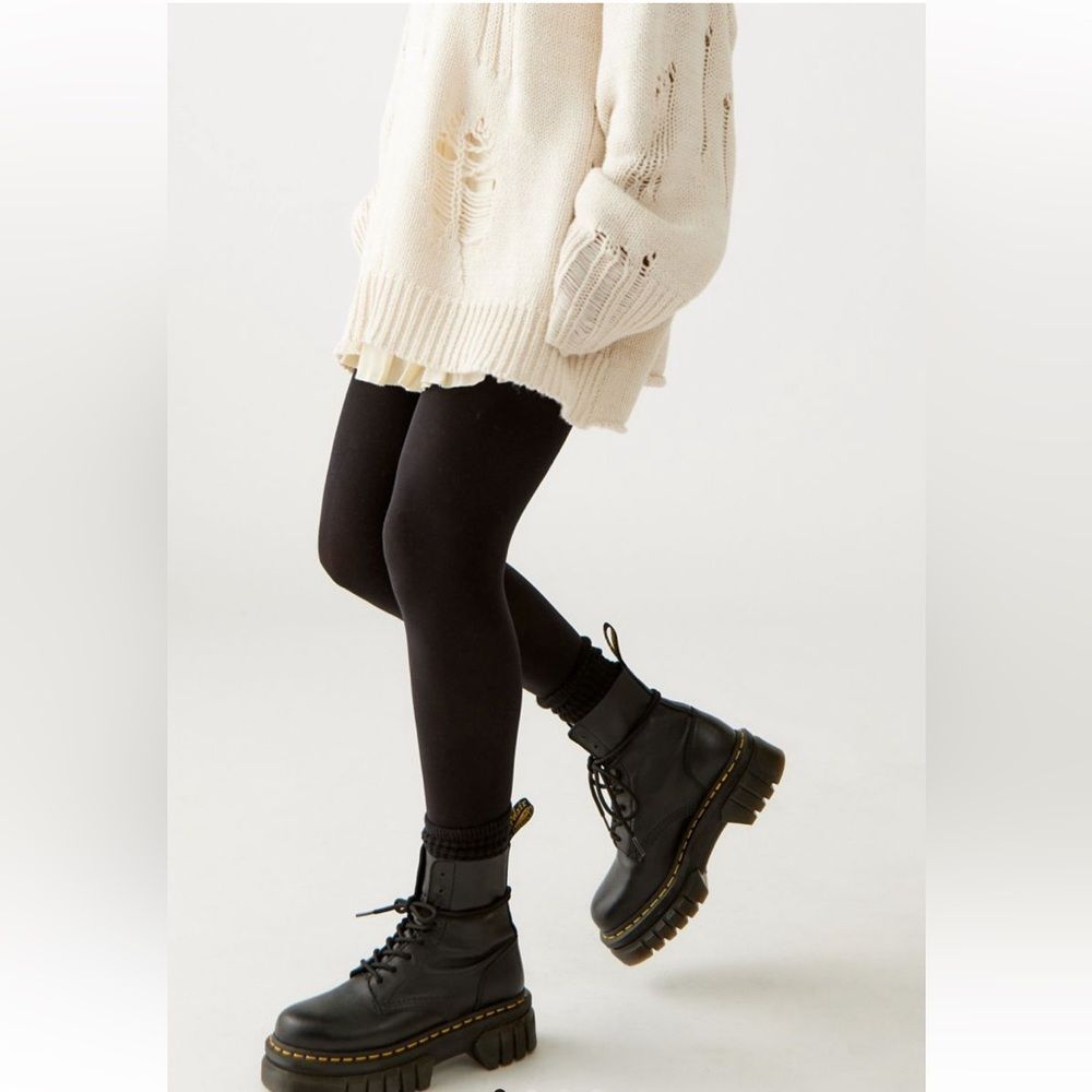 SALE 🏝️Urban Outfitters Essential Opaque Tights Black - Picture 1 of 6